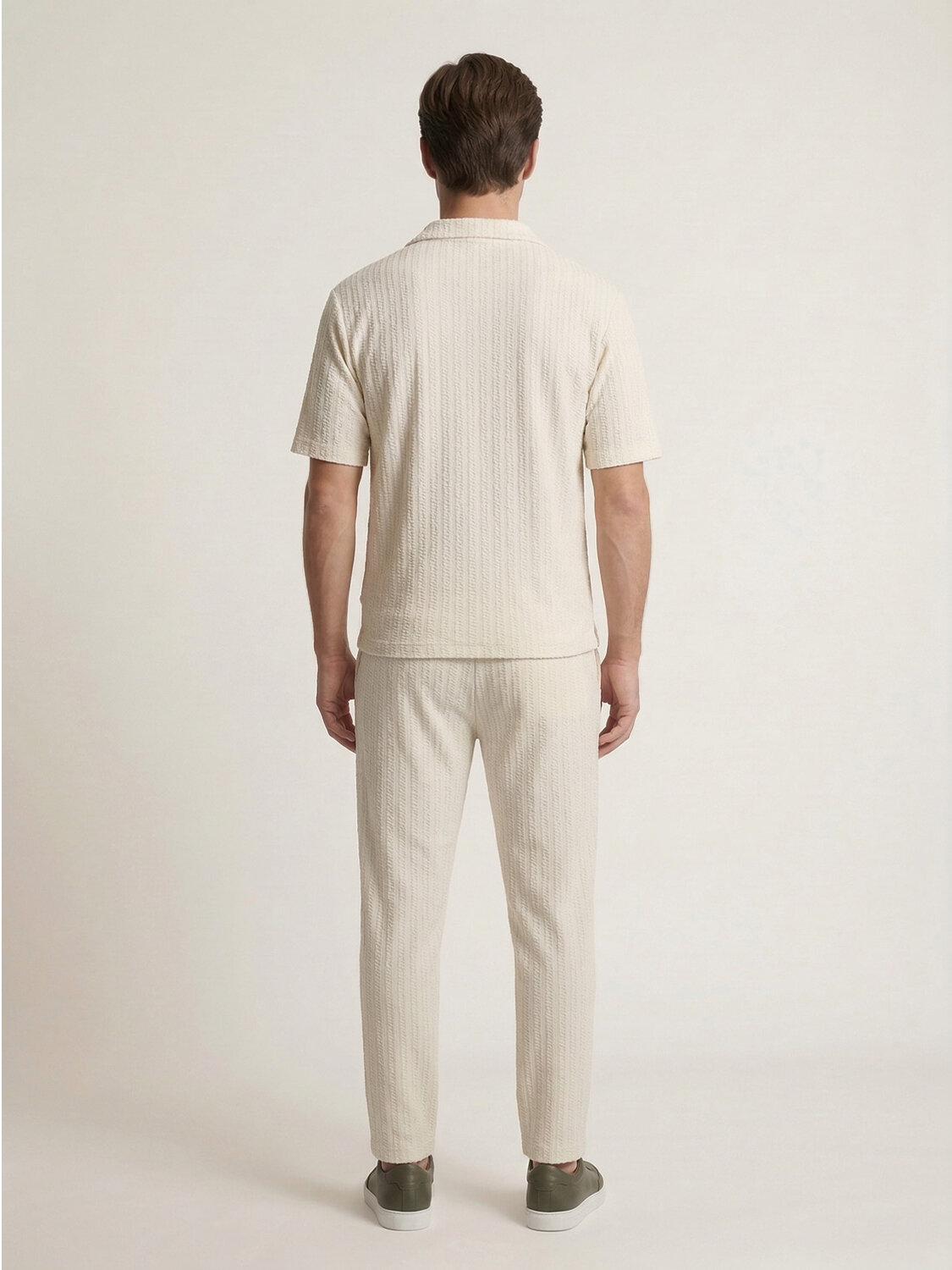 Naturel Keten Karışımlı Regular Fit Tişört - 4