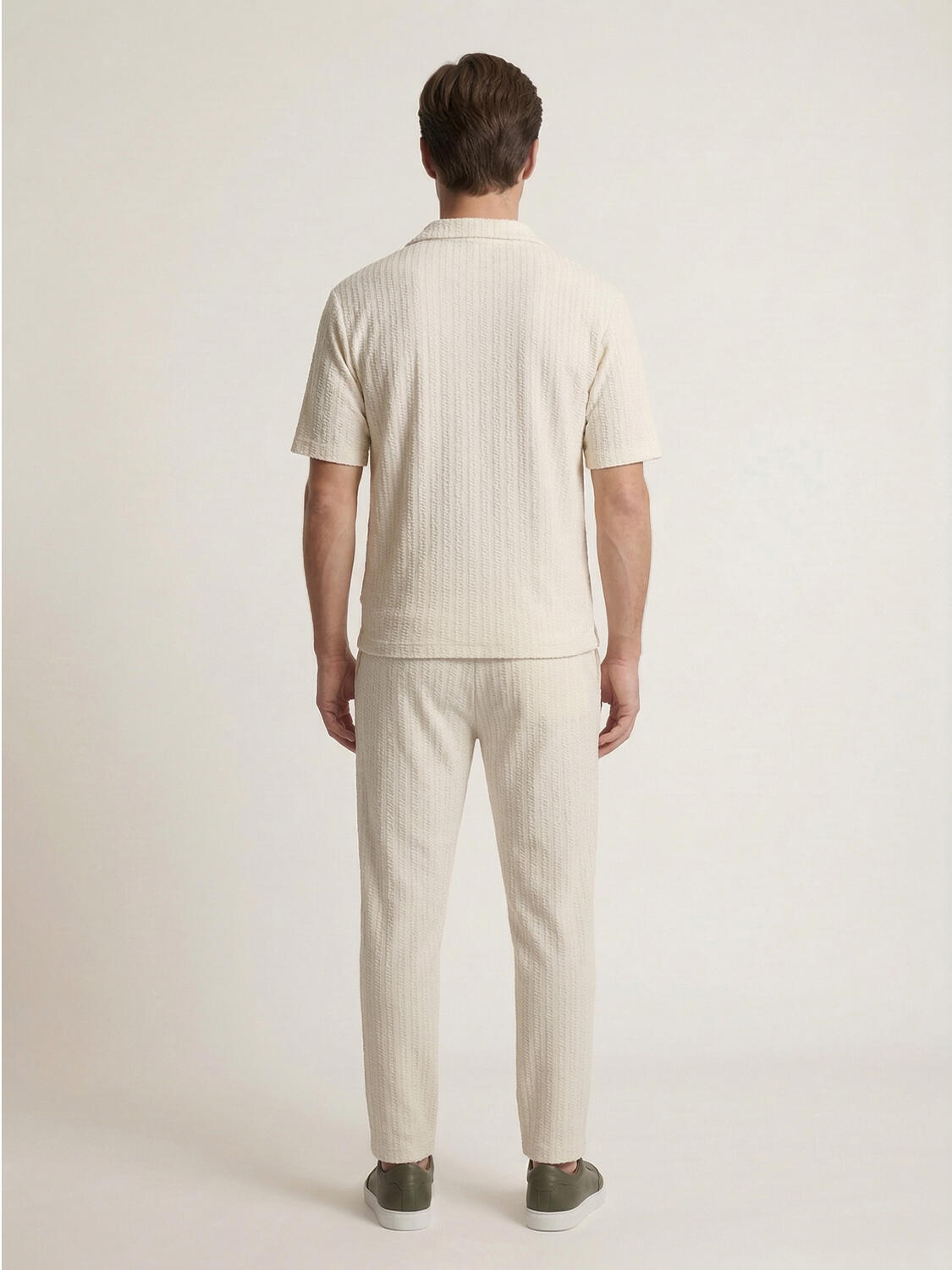 Naturel Keten Karışımlı Regular Fit Tişört - 4