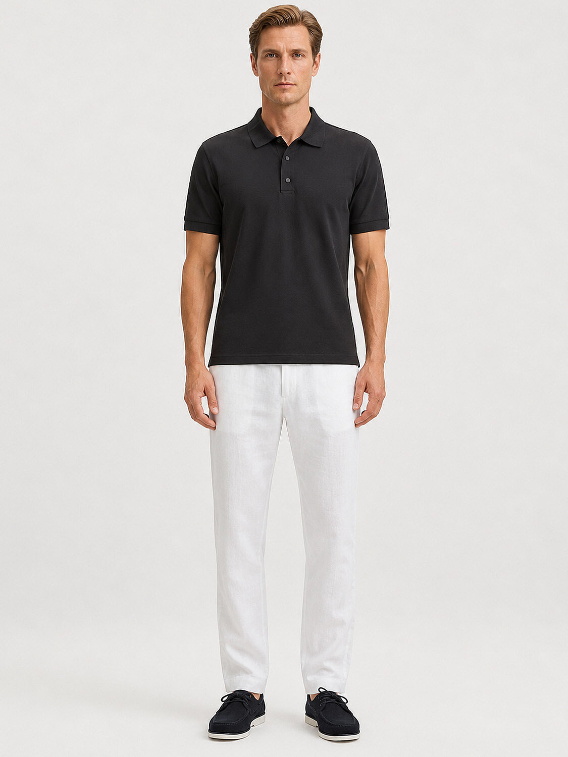 Siyah Formunu Koruyan Slim Fit Tişört - 2