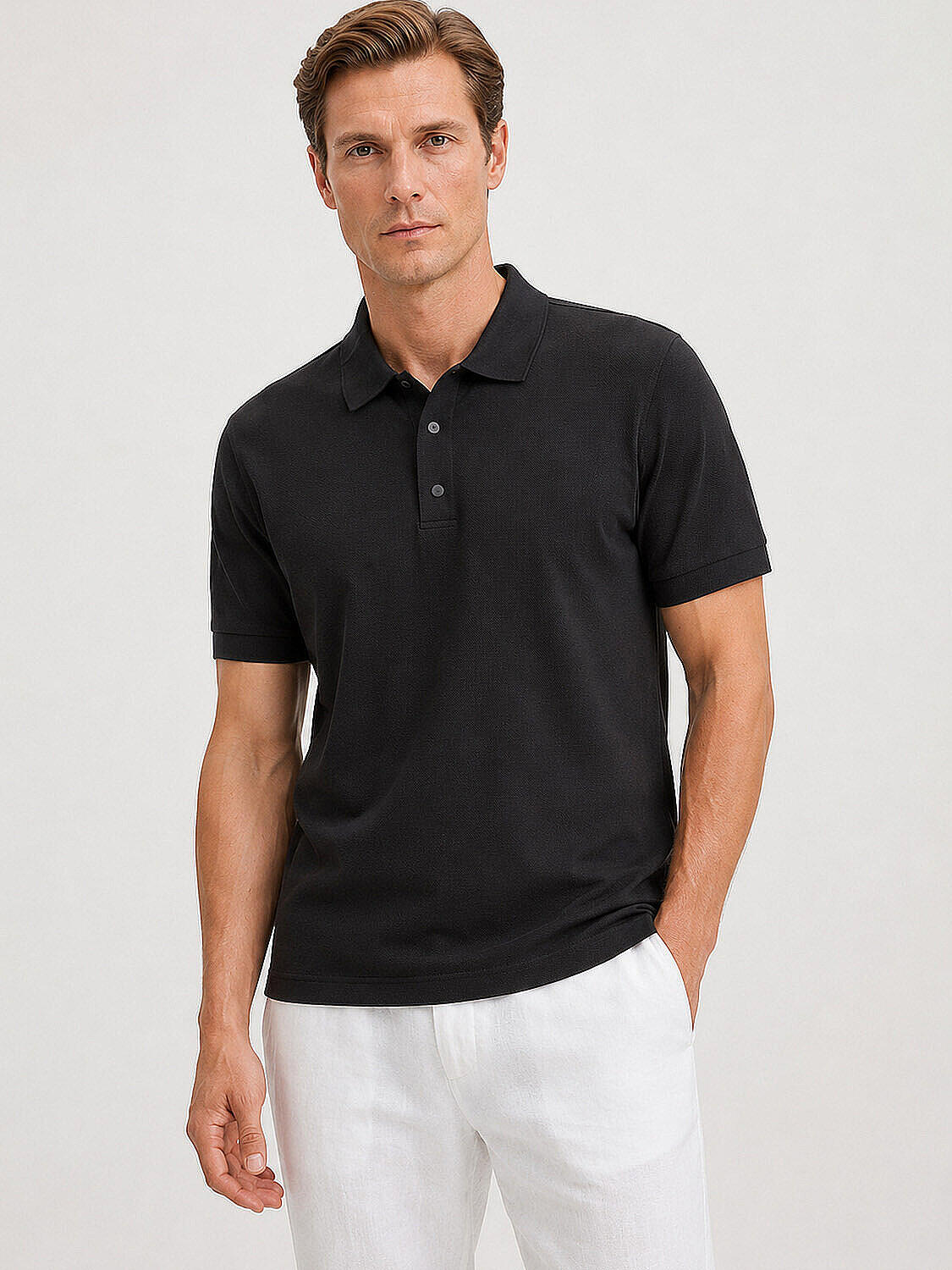 Siyah Formunu Koruyan Slim Fit Tişört (1)