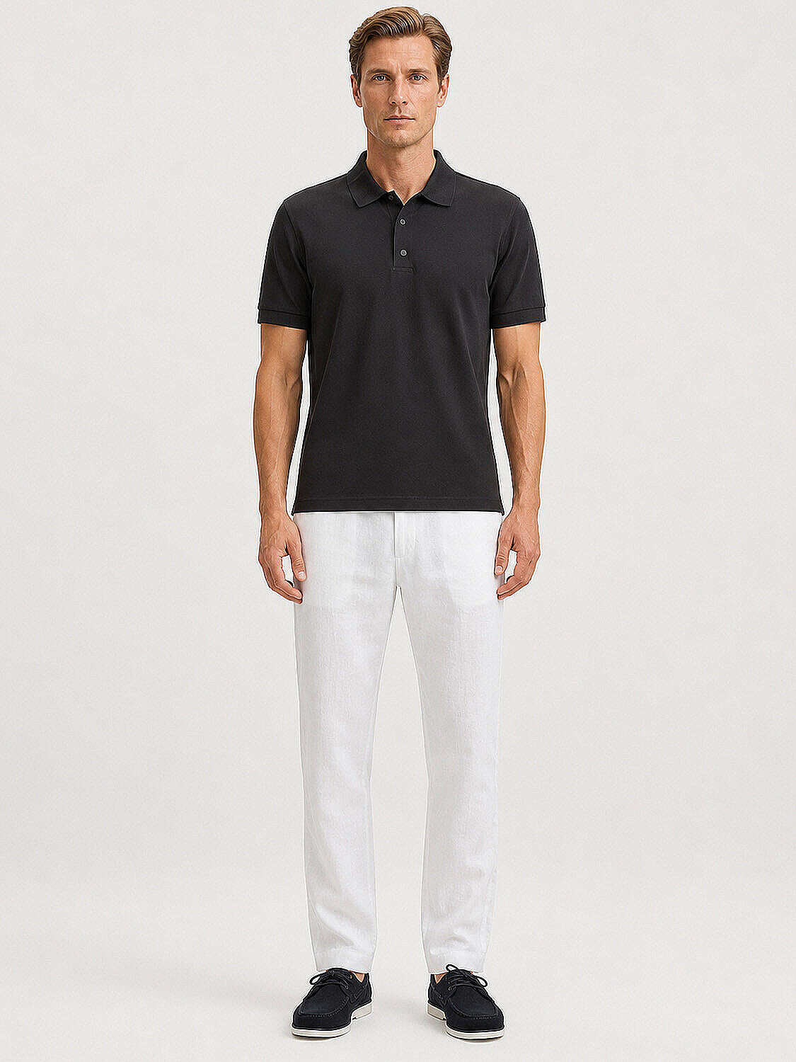 Siyah Formunu Koruyan Slim Fit Tişört - 2
