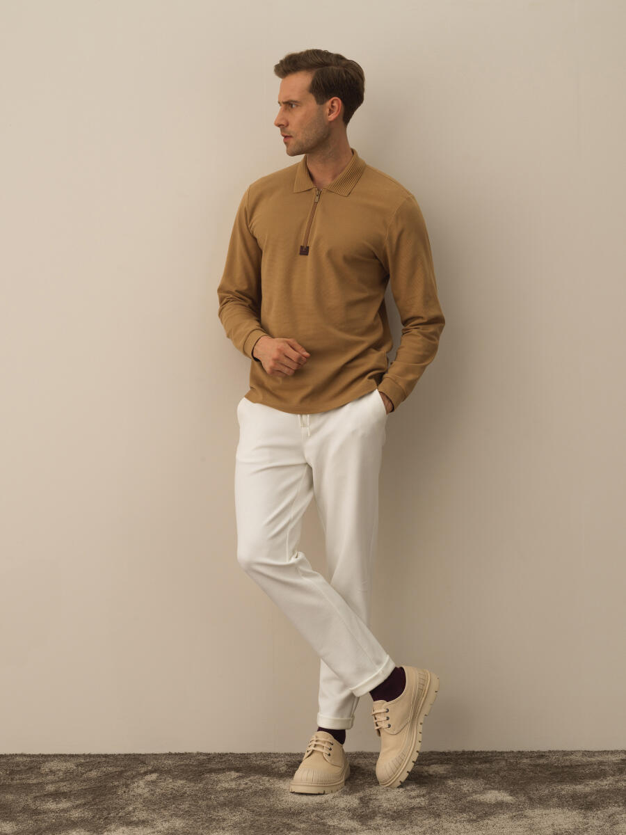 Camel Regular Fit Basic Polo Tişört - 2