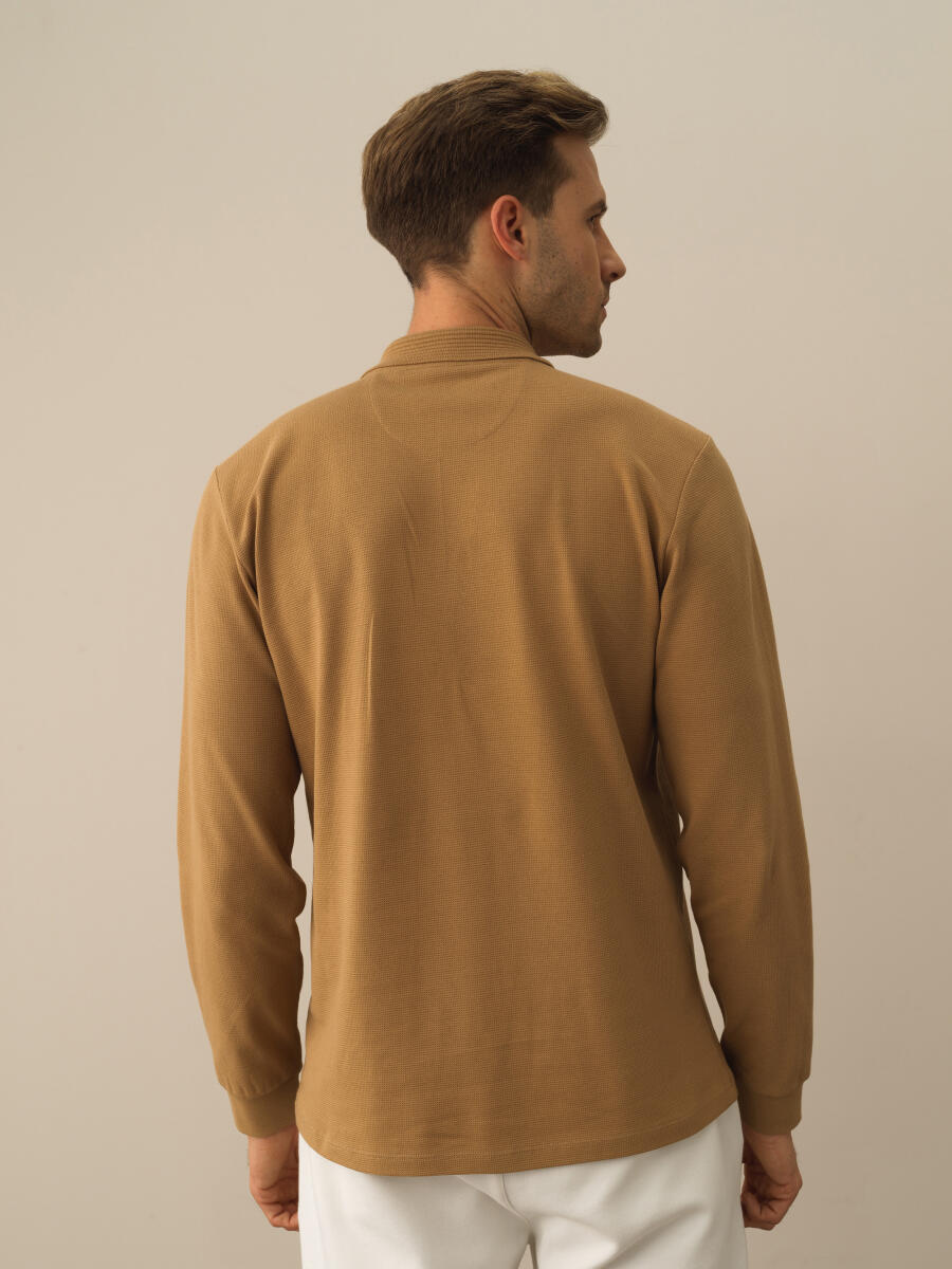 Camel Regular Fit Basic Polo Tişört - 3