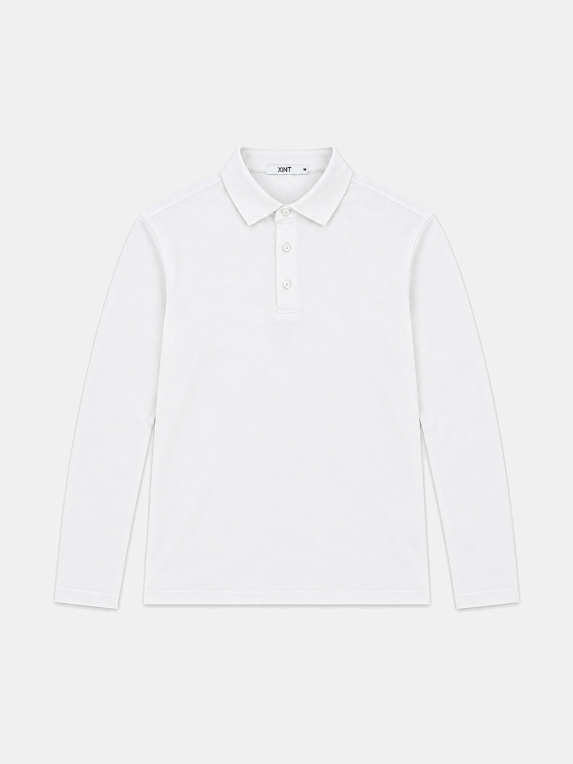 Beyaz Modal Dokulu Slim Fit Uzun Kollu Tişört