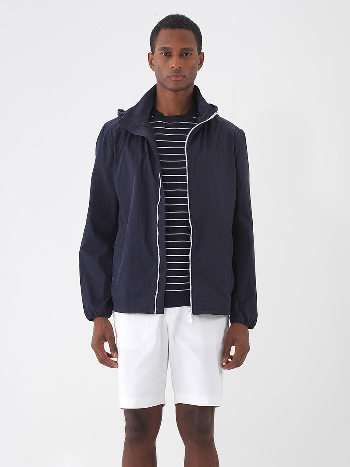 Lacivert Formunu Koruyan Regular Fit Yağmurluk