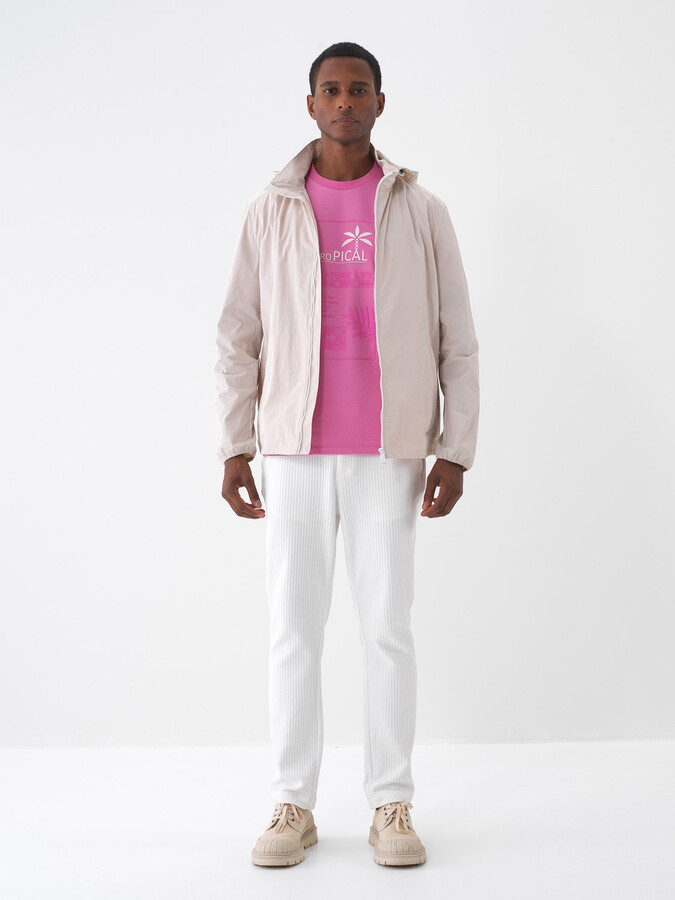 Taş Rengi Formunu Koruyan Regular Fit Yağmurluk