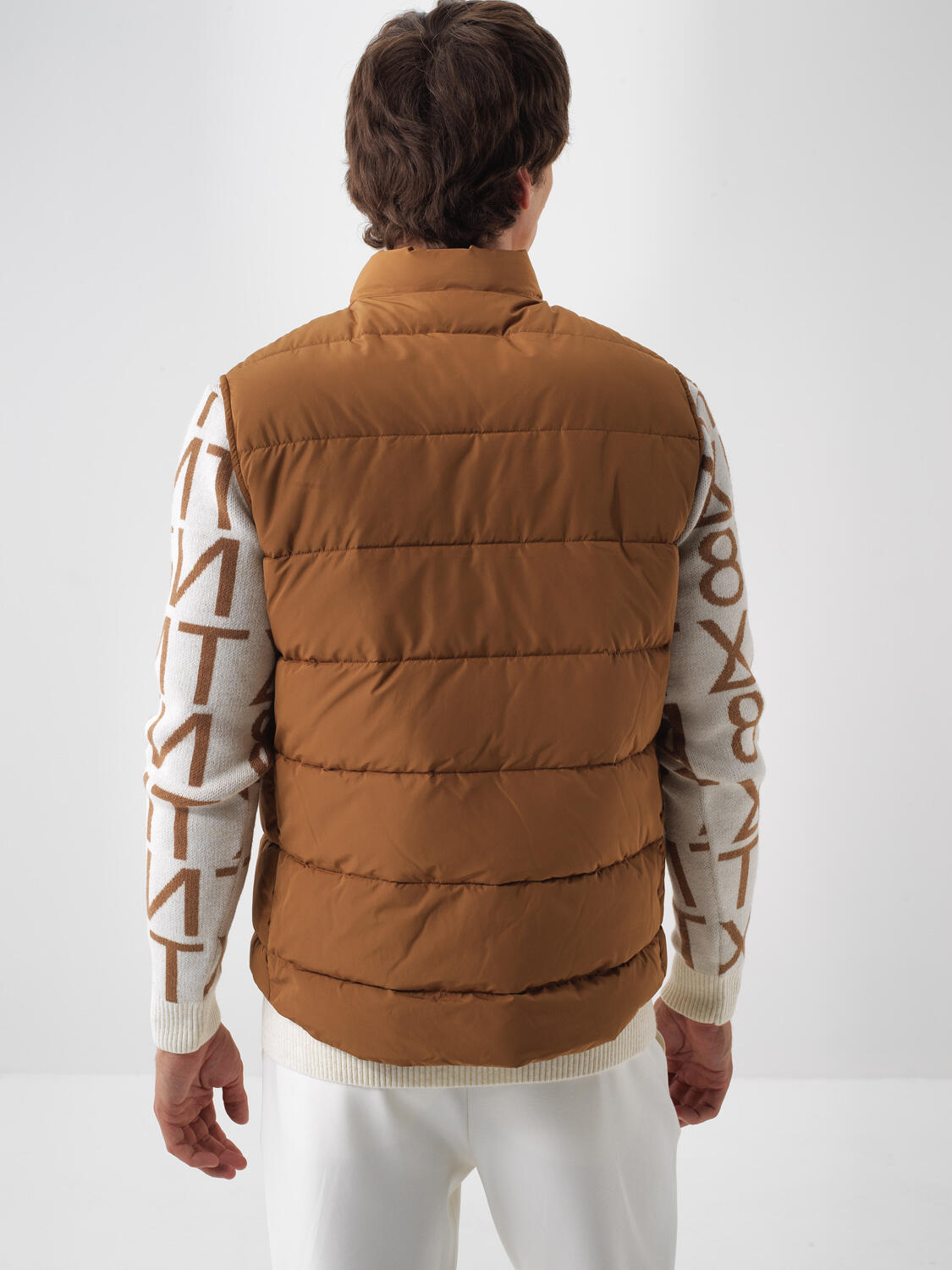 Camel Formunu Koruyan Regular Fit Yelek - 3