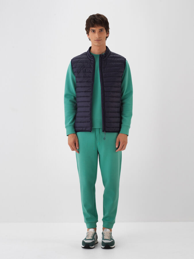 Lacivert Formunu Koruyan Regular Fit Yelek - Xint