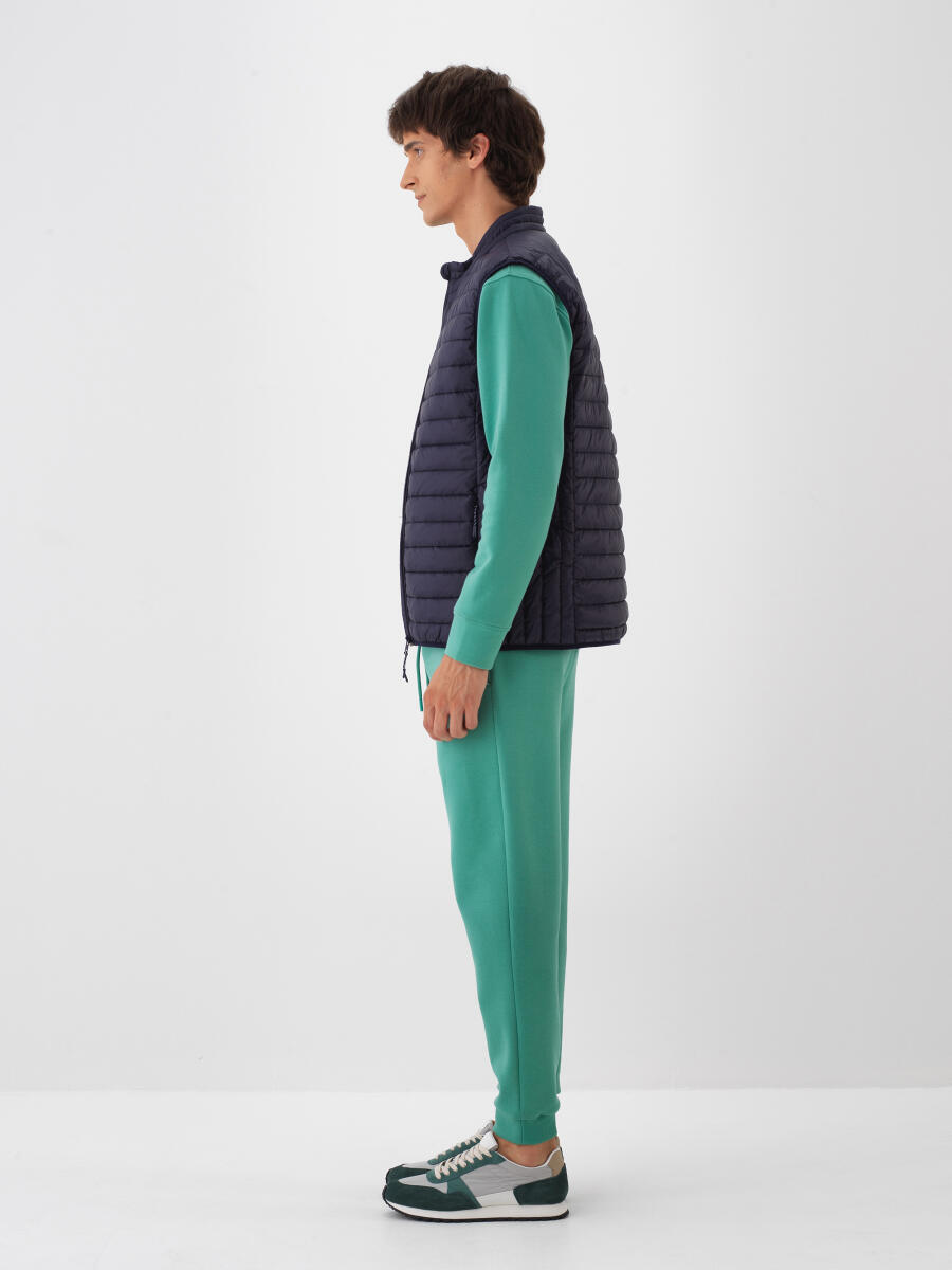 Lacivert Formunu Koruyan Regular Fit Yelek - 3