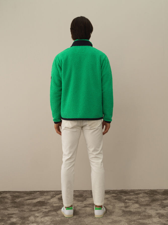 Garni Detailed Regular Fit Lamb Jacket - Xint