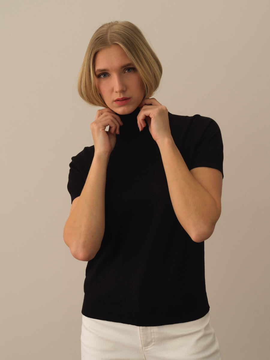 Half Turtleneck Regular Fit Basic Sweater