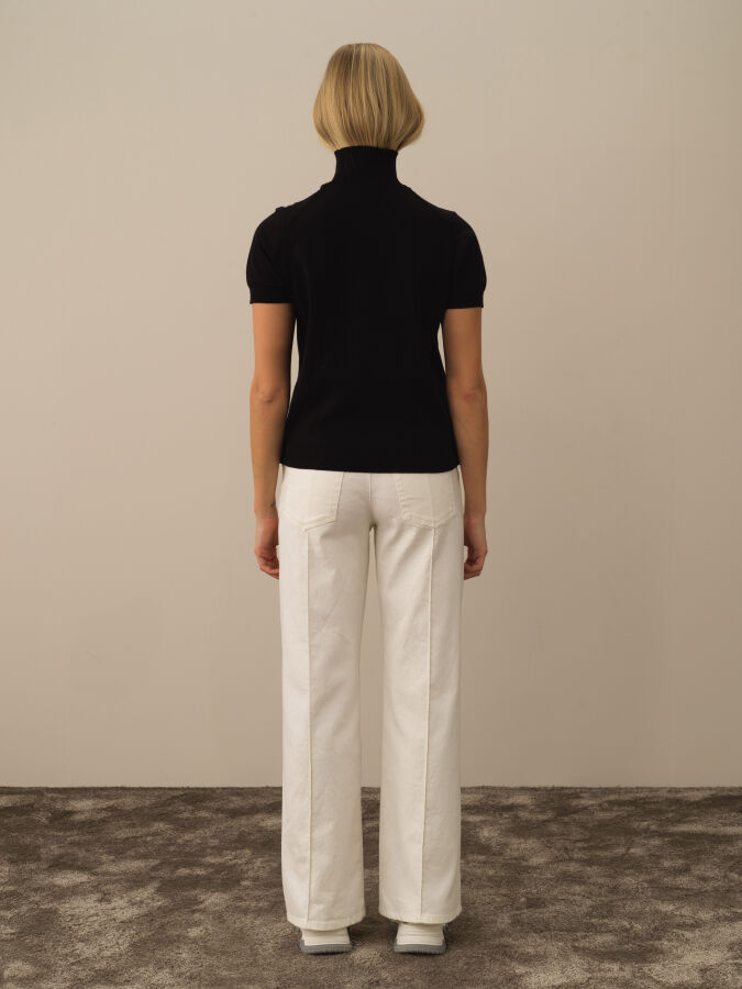 Half Turtleneck Regular Fit Basic Sweater - Xint