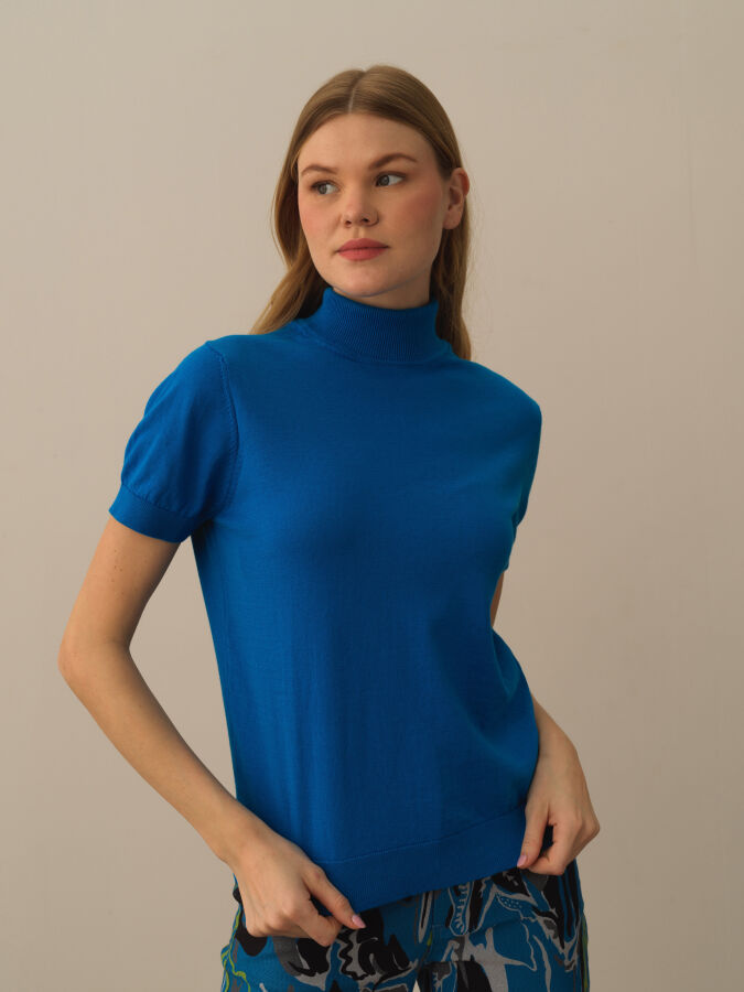 Half Turtleneck Regular Fit Basic Sweater - Xint