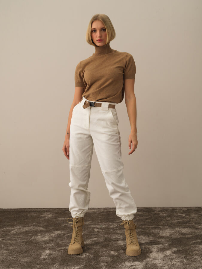 Half Turtleneck Regular Fit Basic Sweater - Xint