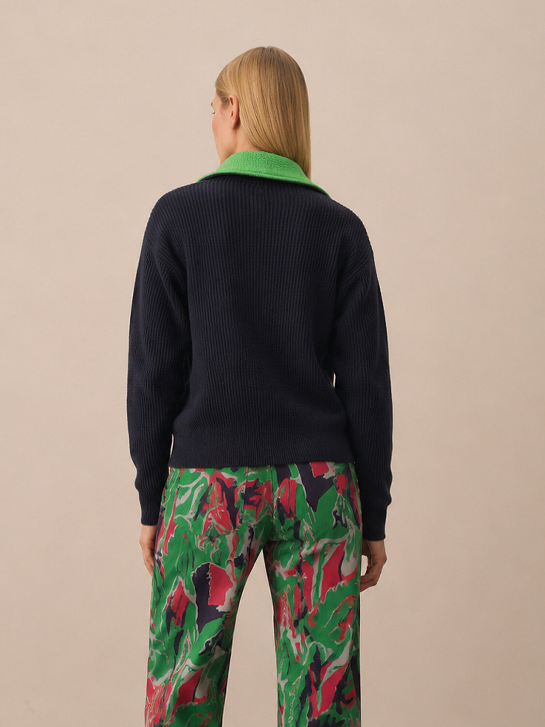 Half Zippered Regular Fit Sweater - 3