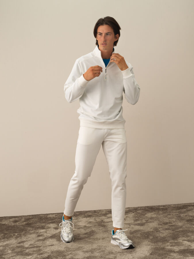 Half Zippered Regular Fit Sweatshirt - Xint