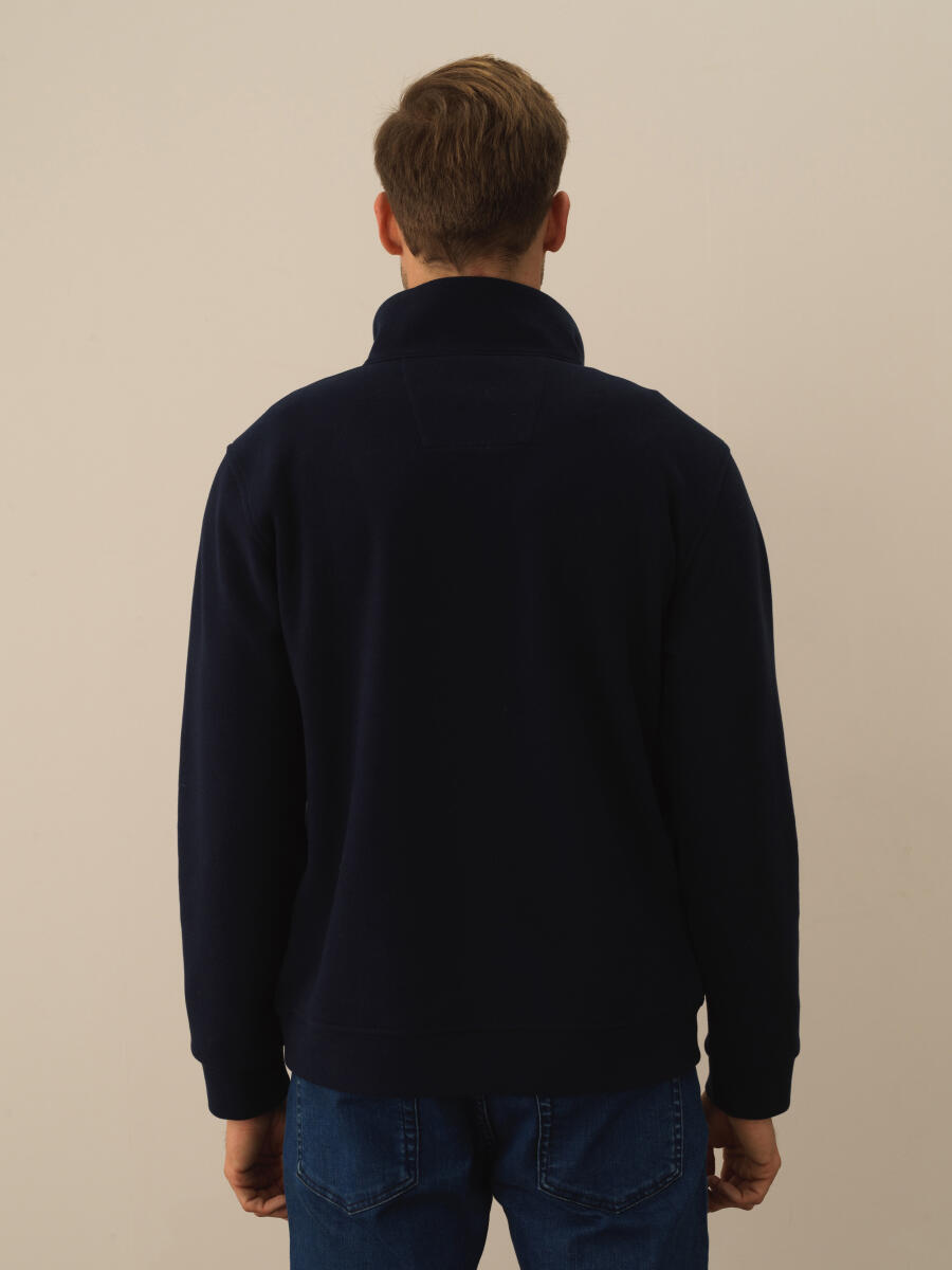 Half Zippered Regular Fit Sweatshirt - 3