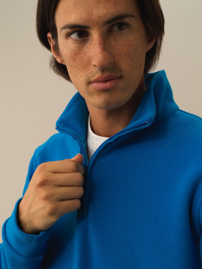 Half Zippered Regular Fit Sweatshirt - 3