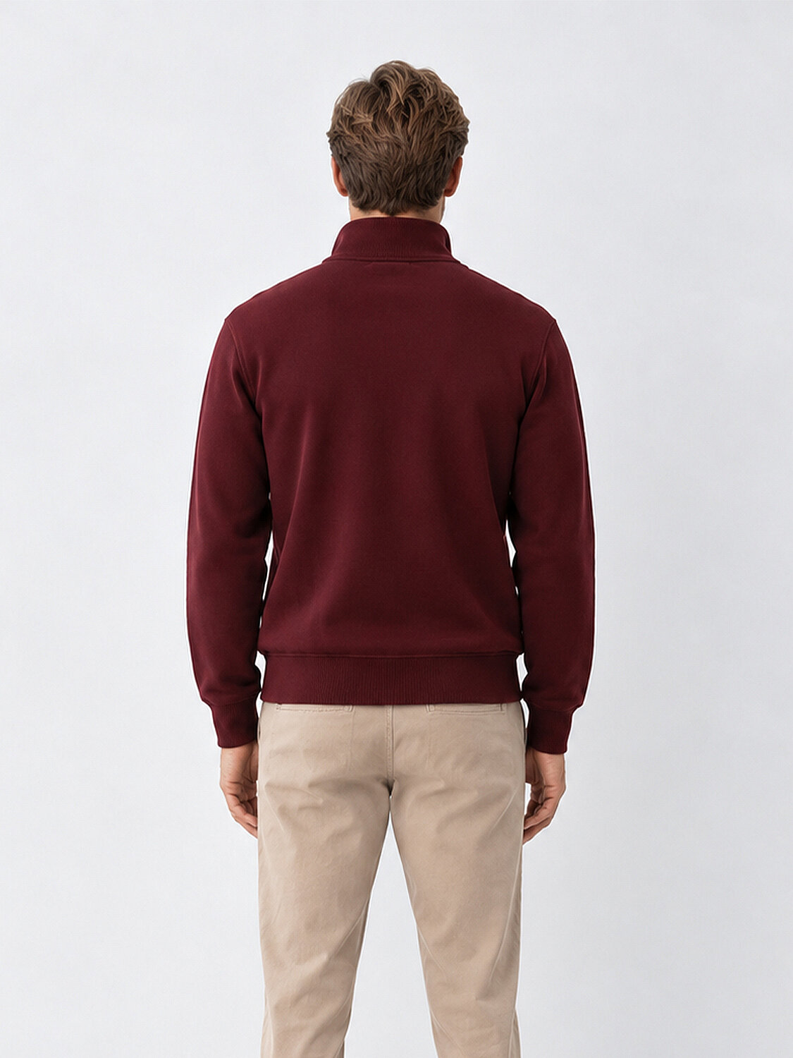 Half Zippered Regular Fit Sweatshirt - 4