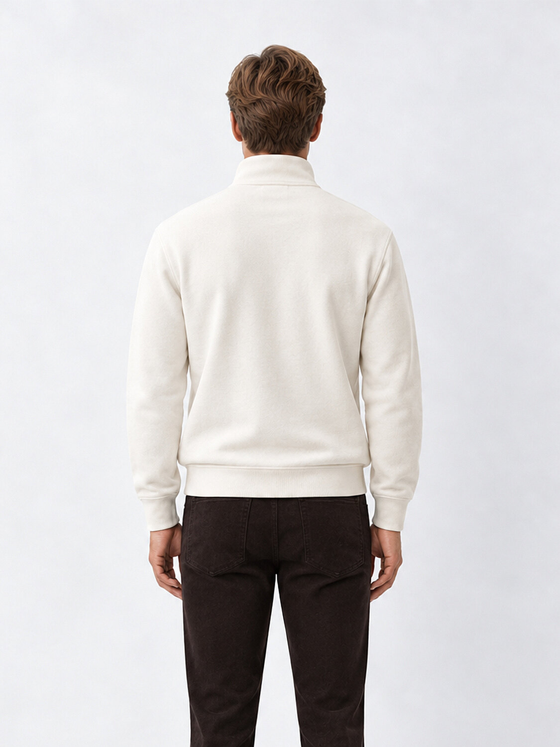 Half Zippered Regular Fit Sweatshirt - 4