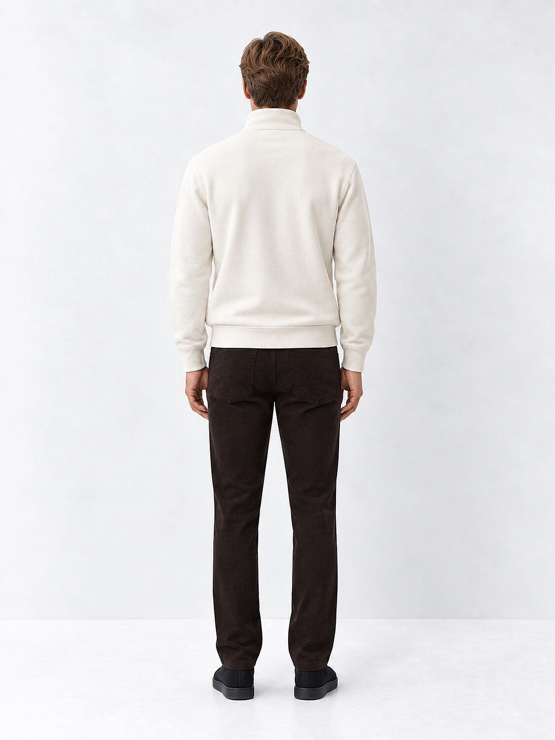 Half Zippered Regular Fit Sweatshirt - 5