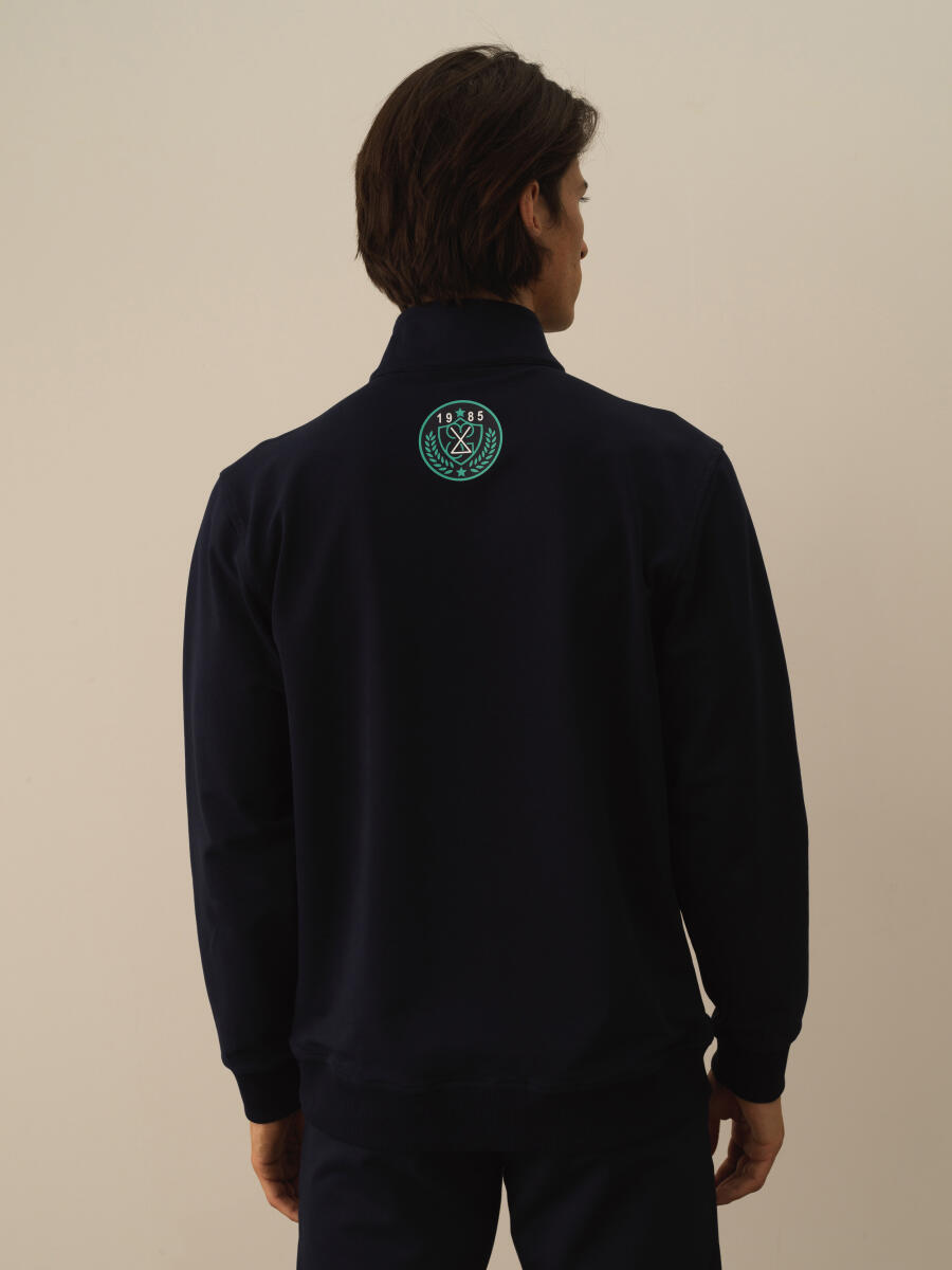 Half Zippered Regular Fit Sweatshirt - 4