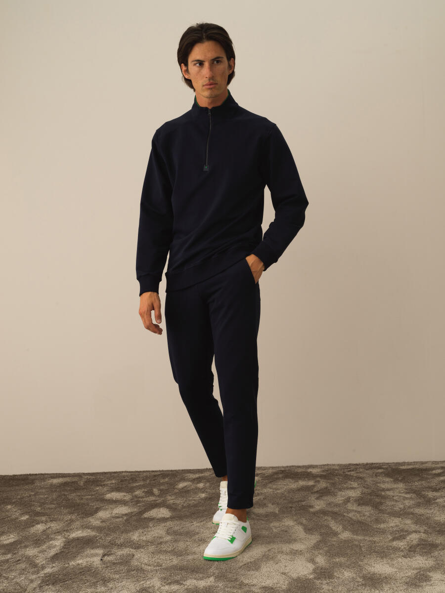 Half Zippered Regular Fit Sweatshirt - 2