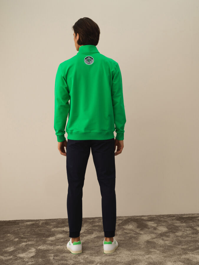 Half Zippered Regular Fit Sweatshirt - Xint