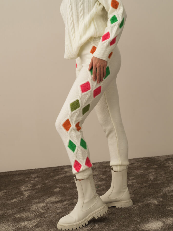 High Waist Oversized Knit Pants - Xint