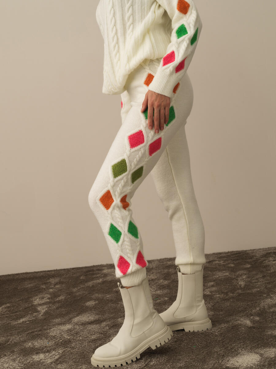 High Waist Oversized Knit Pants