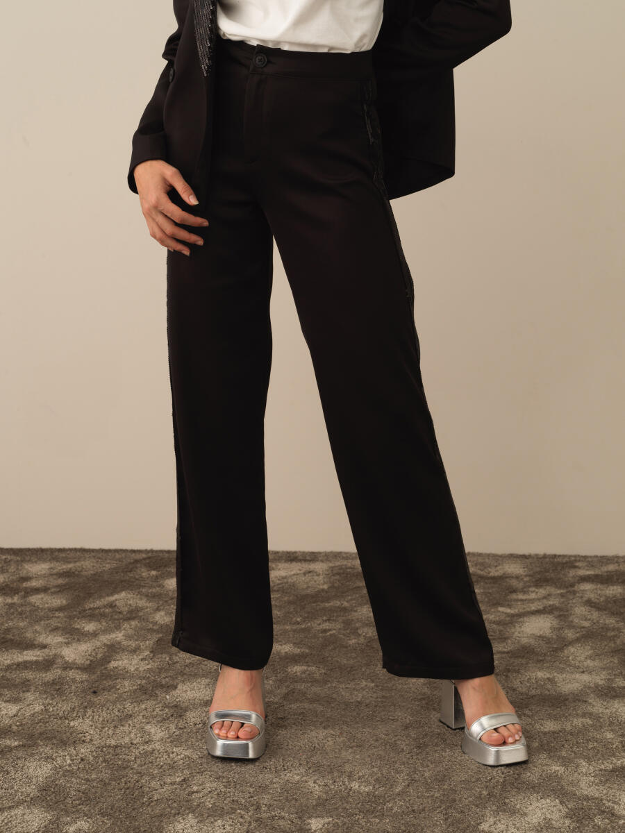 High Waist Oversized Pants - 4