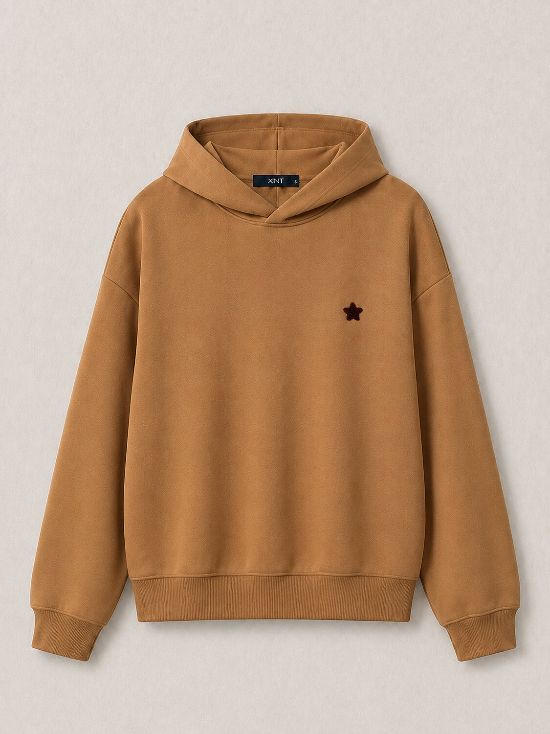 Hooded Cotton Oversized Basic Sweatshirt - 5
