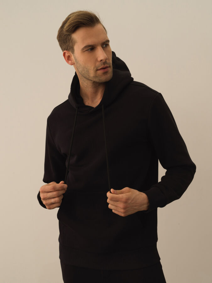 Hooded Regular Fit Basic Sweatshirt - Xint