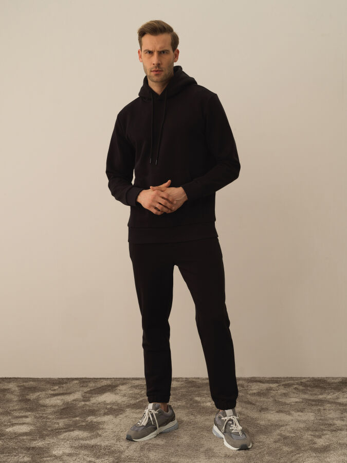 Hooded Regular Fit Basic Sweatshirt - Xint