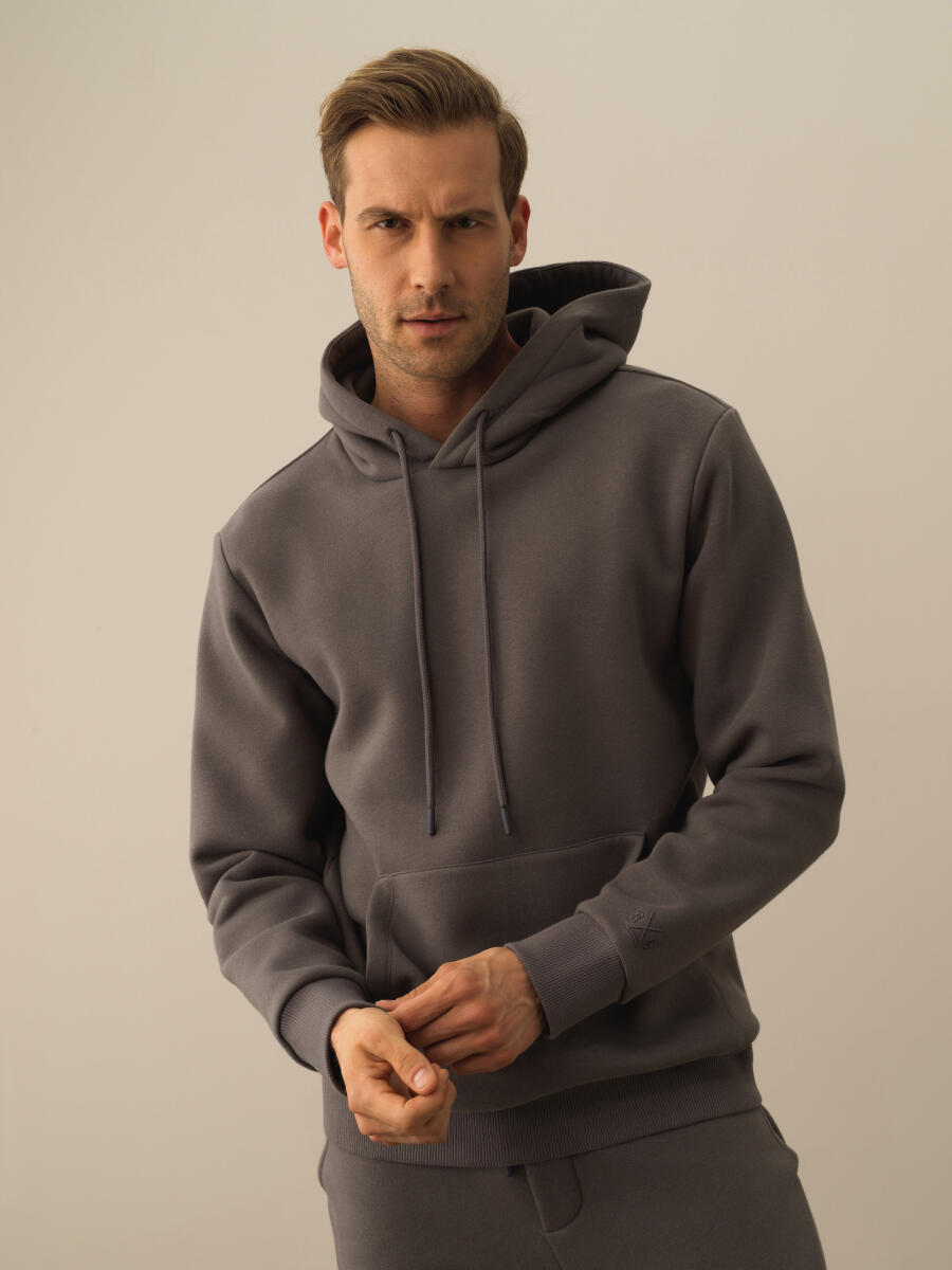 Hooded Regular Fit Basic Sweatshirt