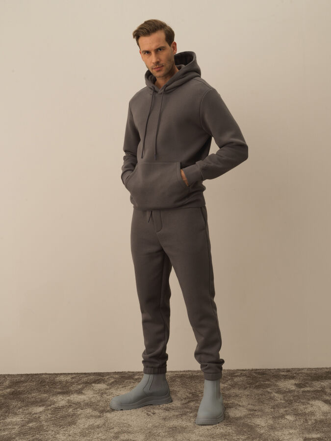 Hooded Regular Fit Basic Sweatshirt - Xint