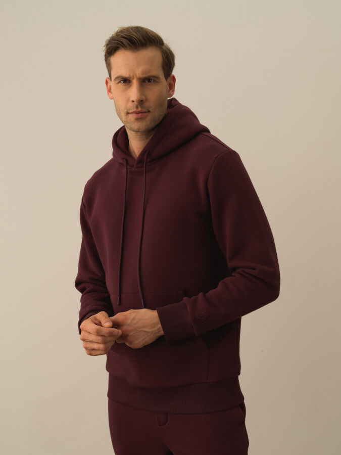 Hooded Regular Fit Basic Sweatshirt - Xint
