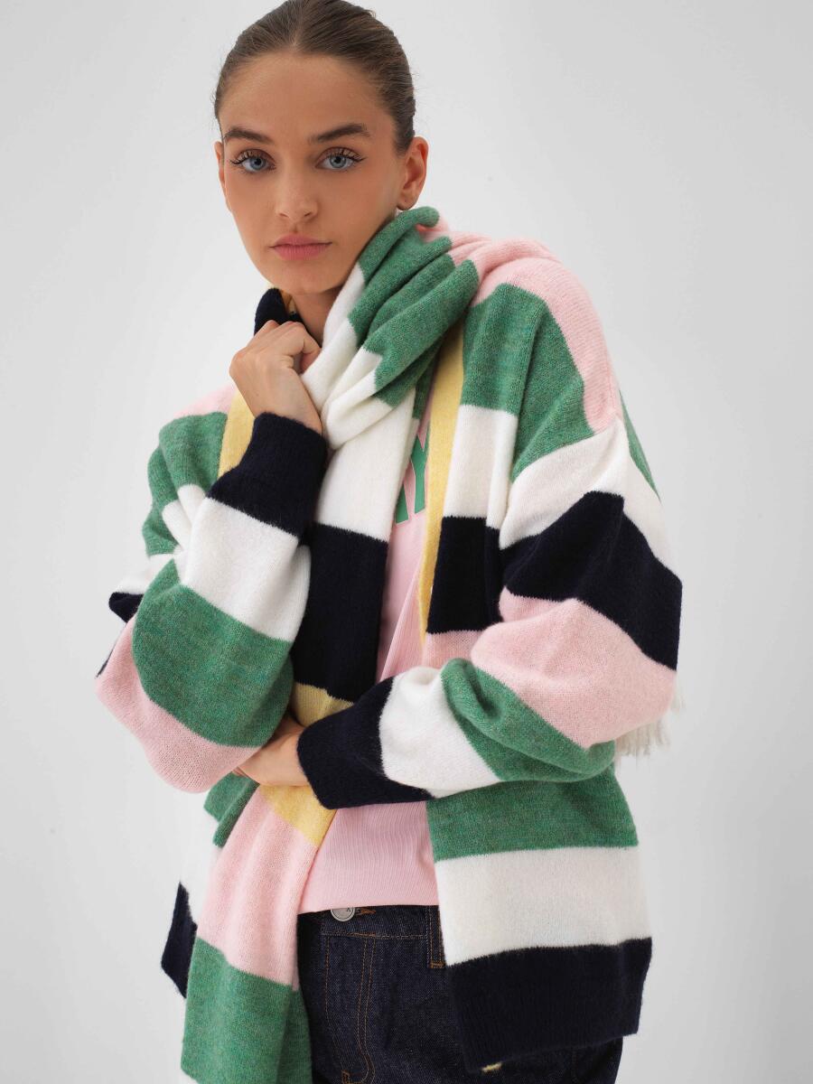 Sarı Yumuşak Dokulu Regular Fit Atkı - 2