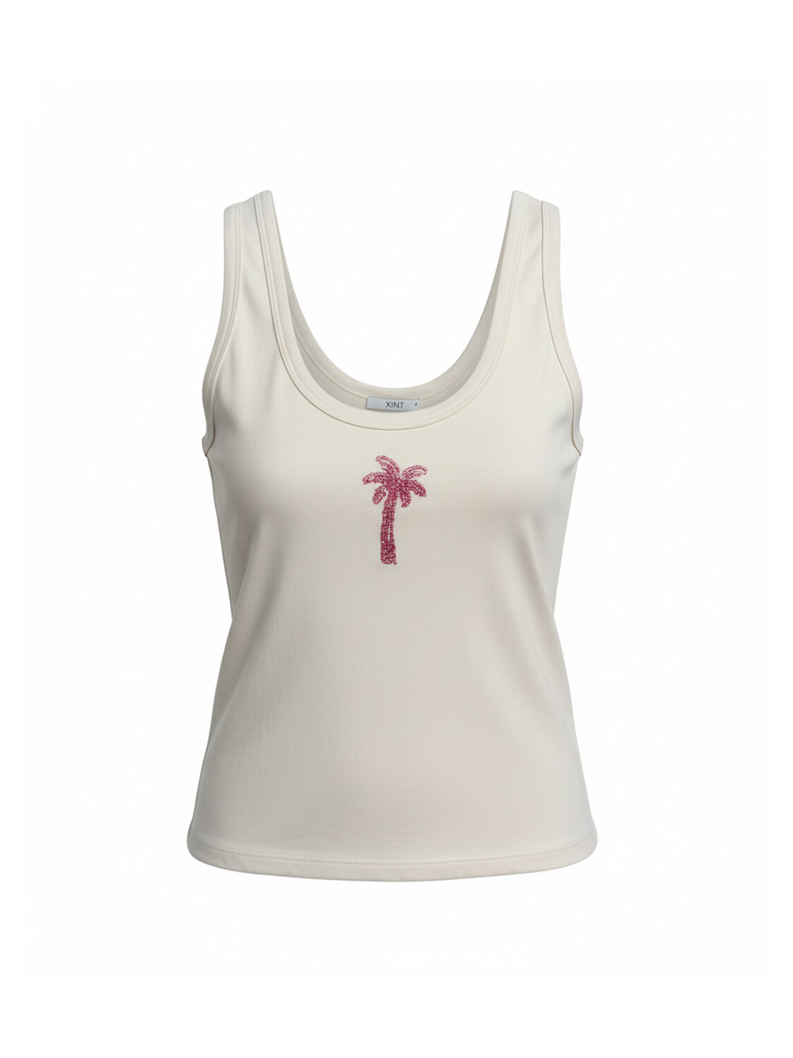 Bej Doğal Dökümlü Regular Fit Atlet - 4