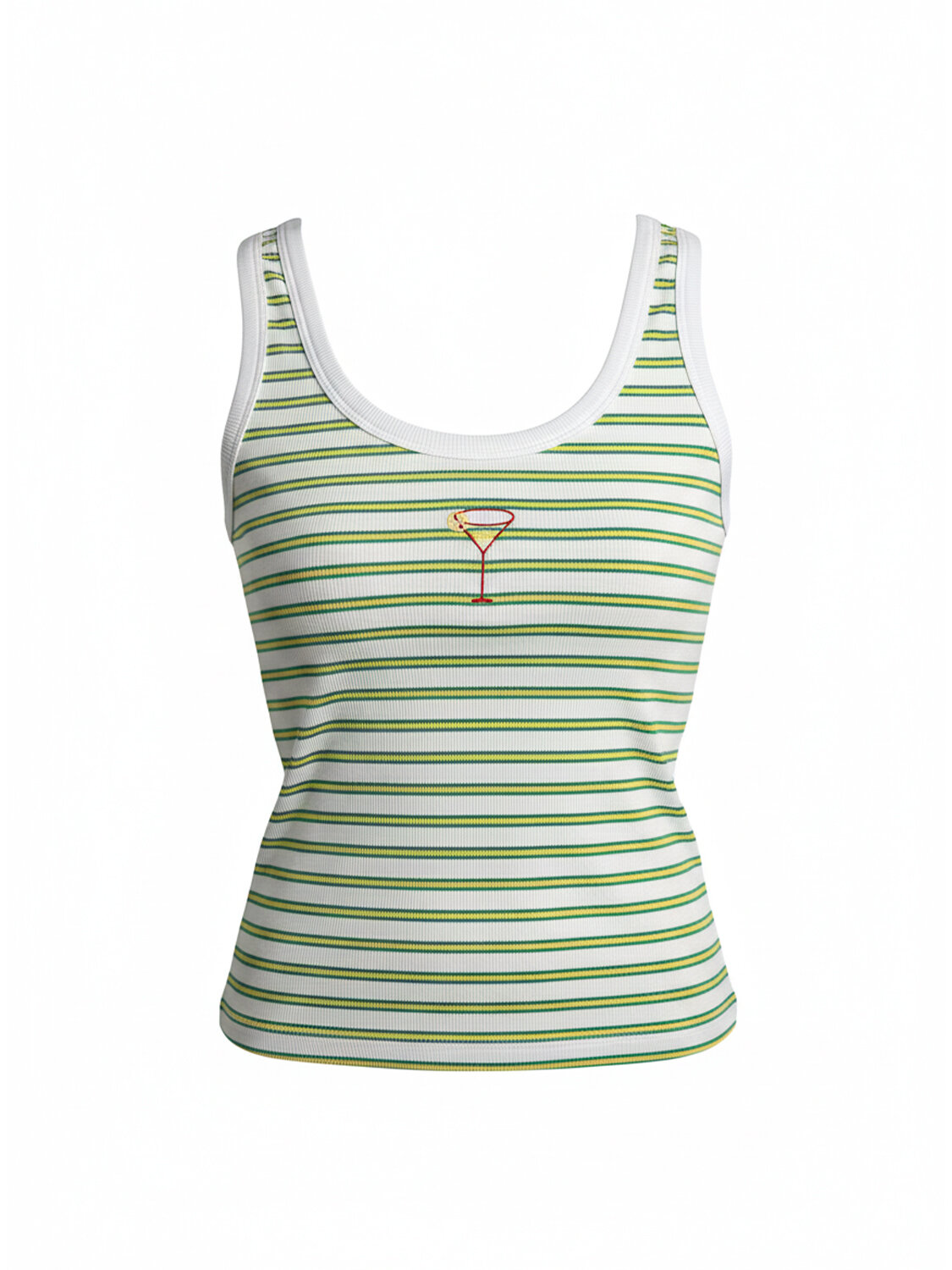 Beyaz Pamuk Dokulu Regular Fit Atlet - 5