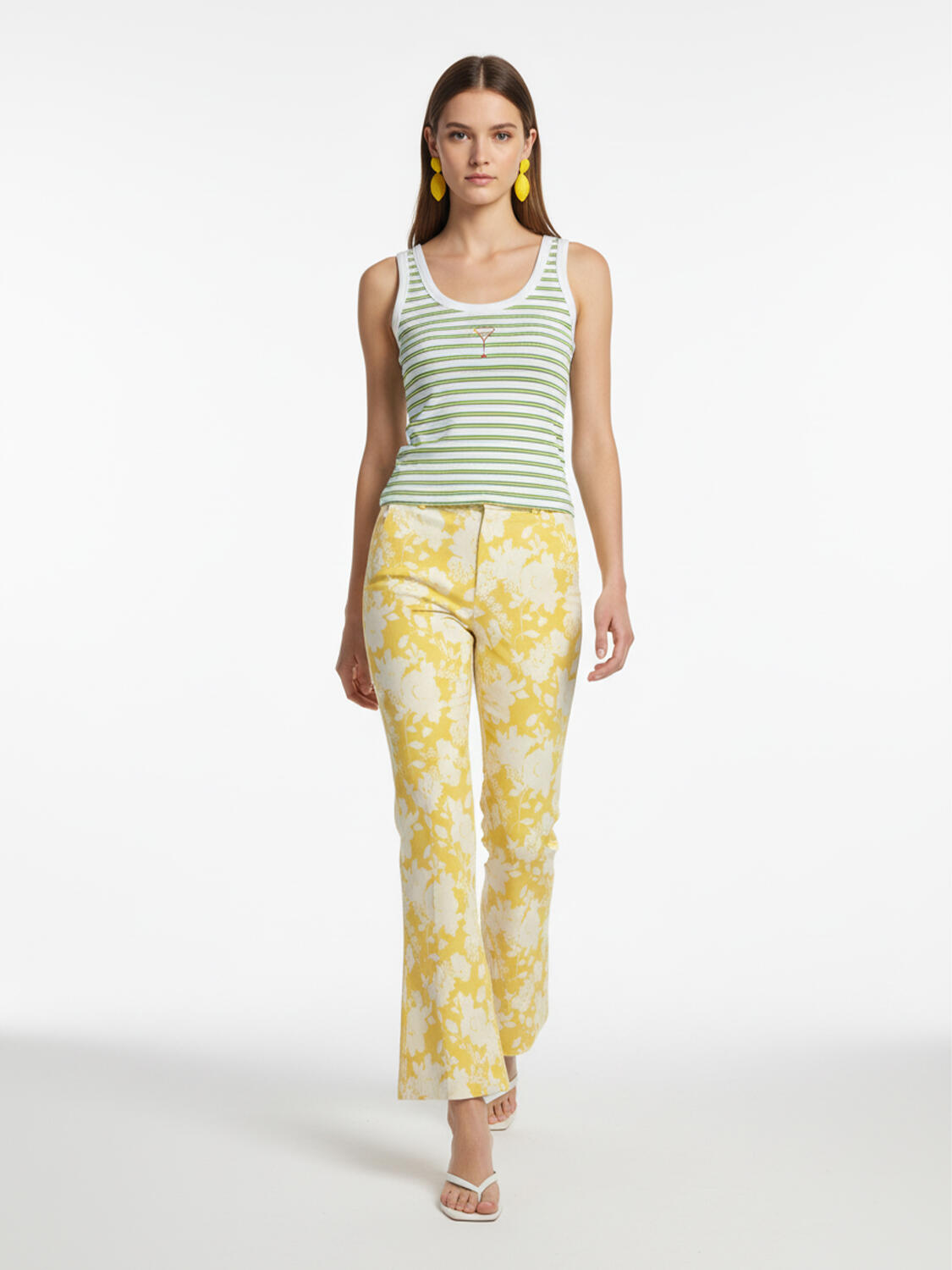 Beyaz Pamuk Dokulu Regular Fit Atlet - 3