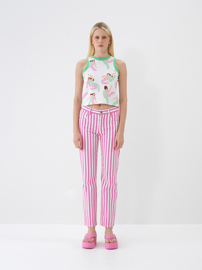 Beyaz Pamuk Dokulu Regular Fit Atlet (1)