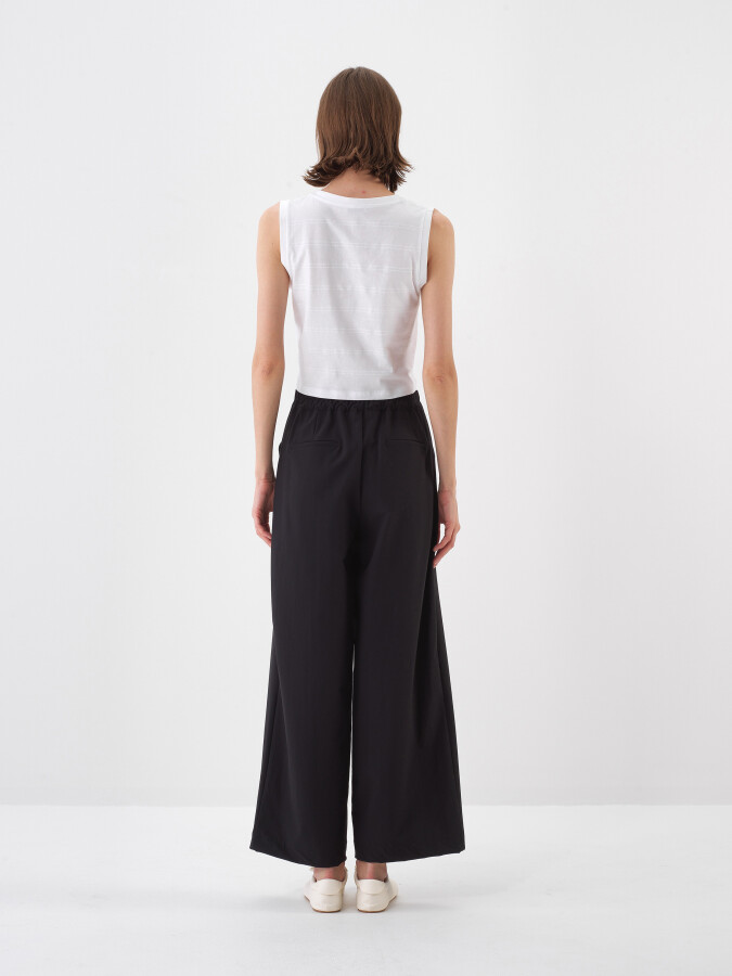 Beyaz Pamuk Dokulu Slim Fit Atlet - 5