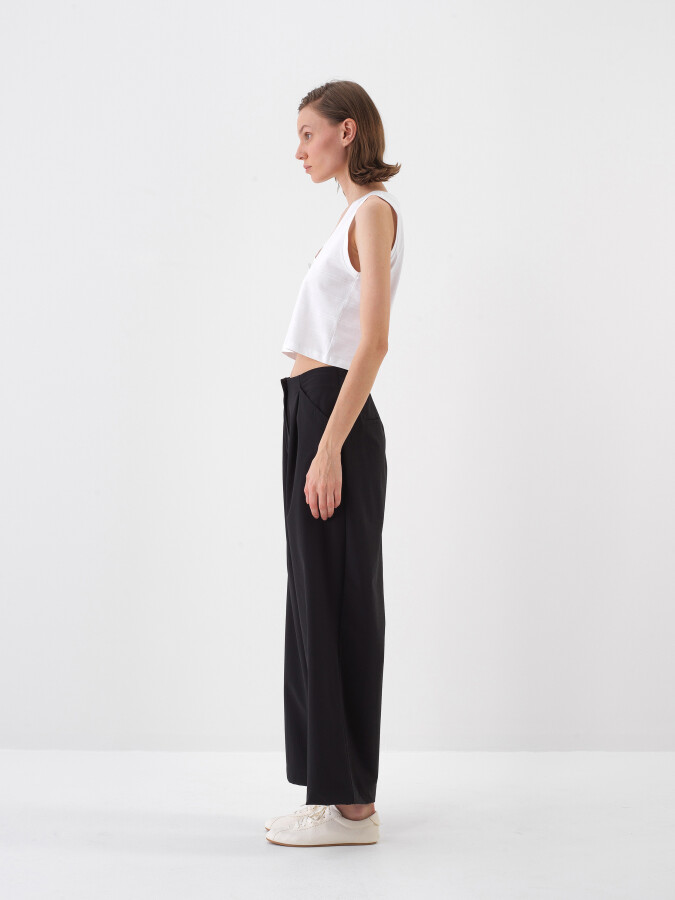 Beyaz Pamuk Dokulu Slim Fit Atlet - 3