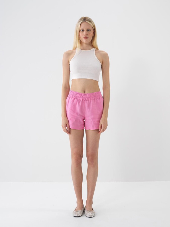 Ekru Pamuk Dokulu Slim Fit Atlet (1)