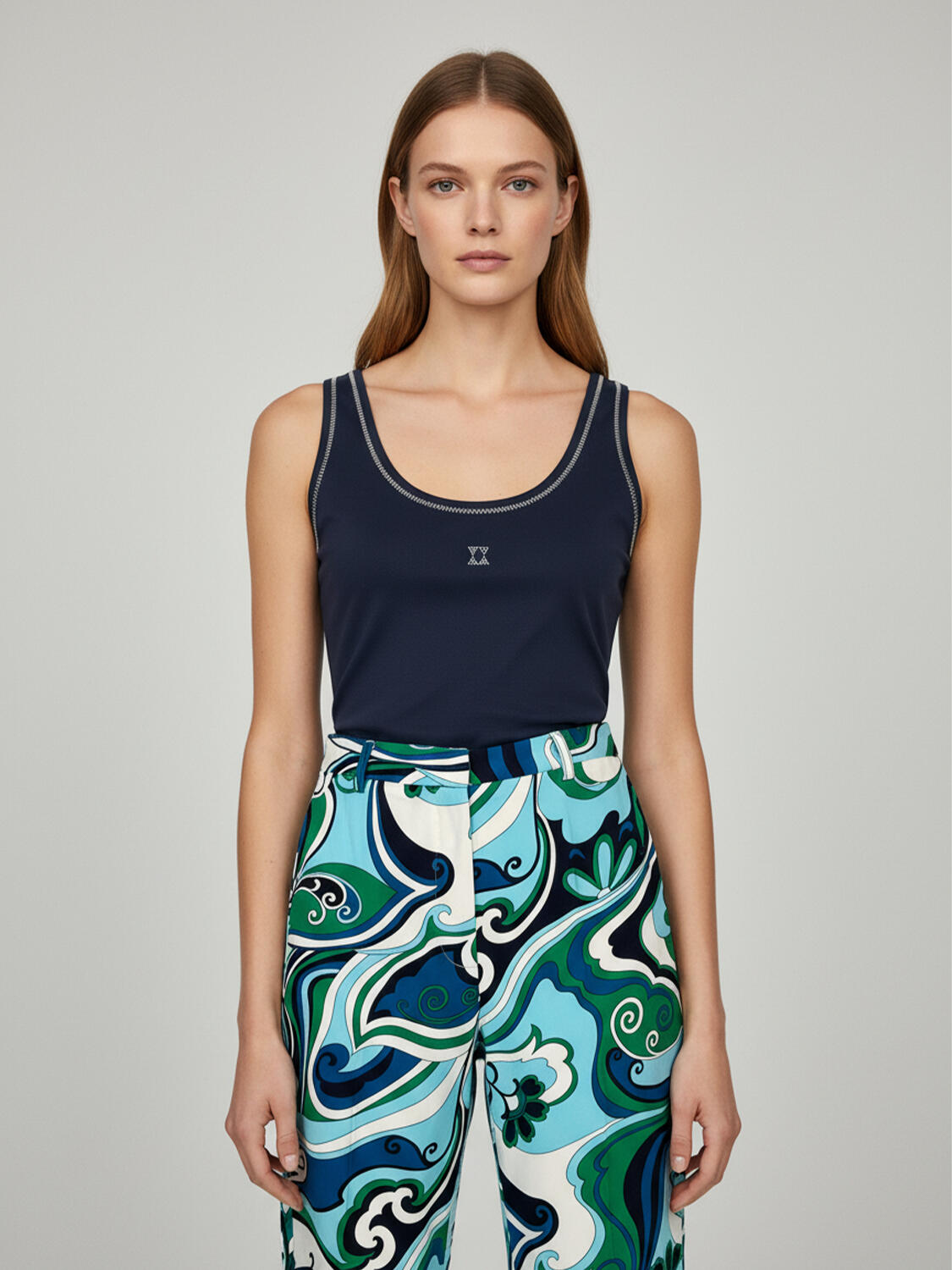 Lacivert Pamuk Dokulu Regular Fit Atlet - 1