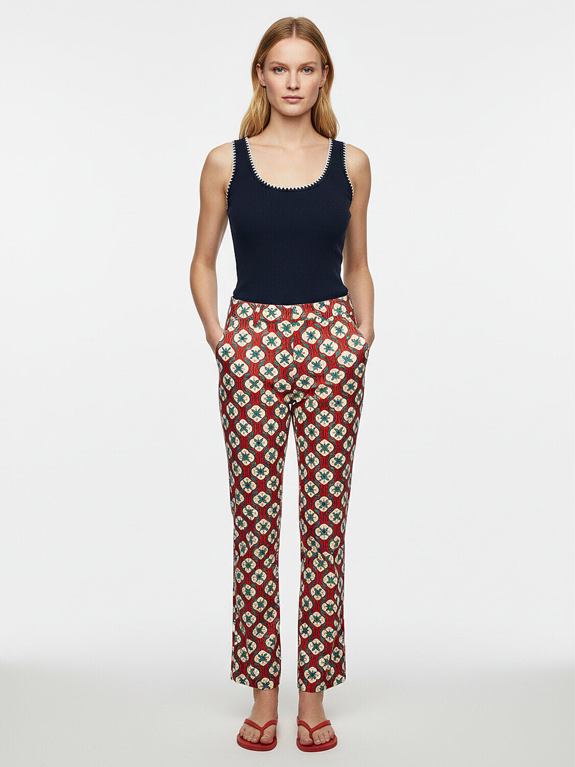 Lacivert Pamuk Dokulu Regular Fit Atlet (2)