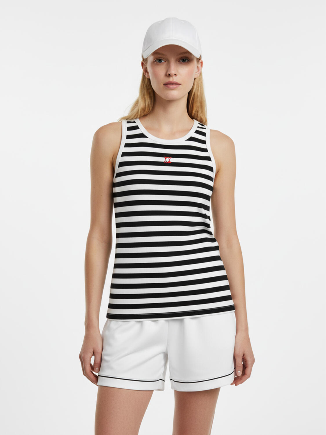 Lacivert Pamuk Dokulu Slim Fit Atlet - 2