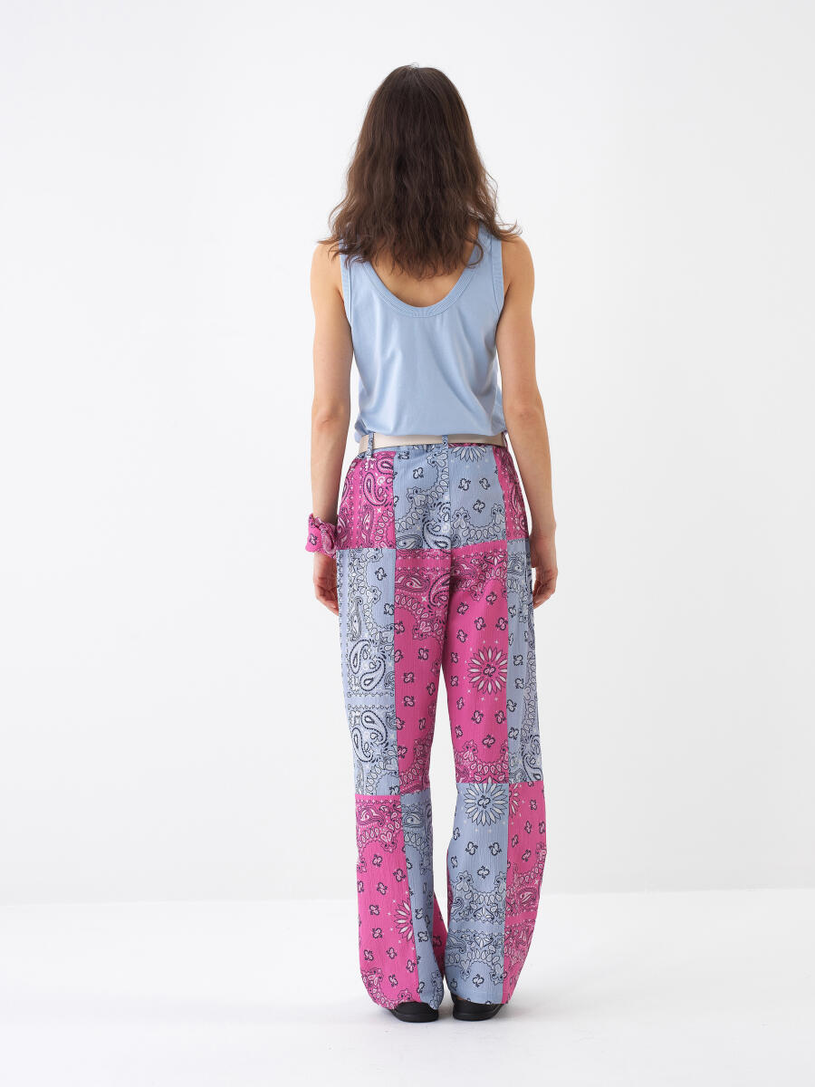 Mavi Pamuk Dokulu Regular Fit Atlet - 4