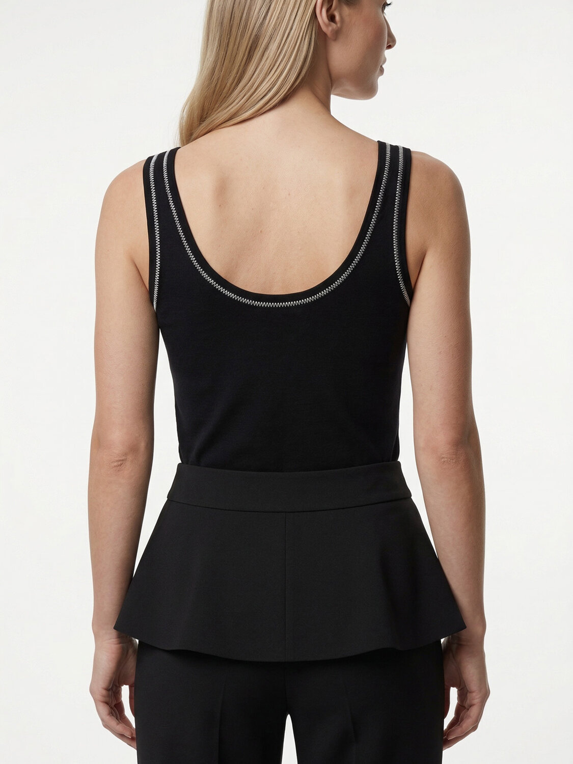 Siyah Pamuk Dokulu Regular Fit Atlet - 3